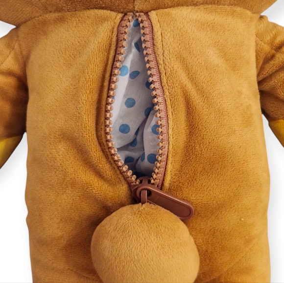 San-X Original Rilakkuma 15" Plush Bear With Back Zipper Pocket - Picture 4 of 9